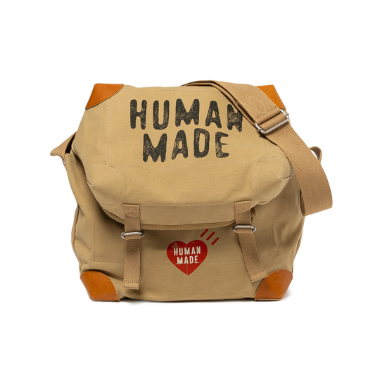 Human Made Canvas Shoulder Bag Brown HM30GD038