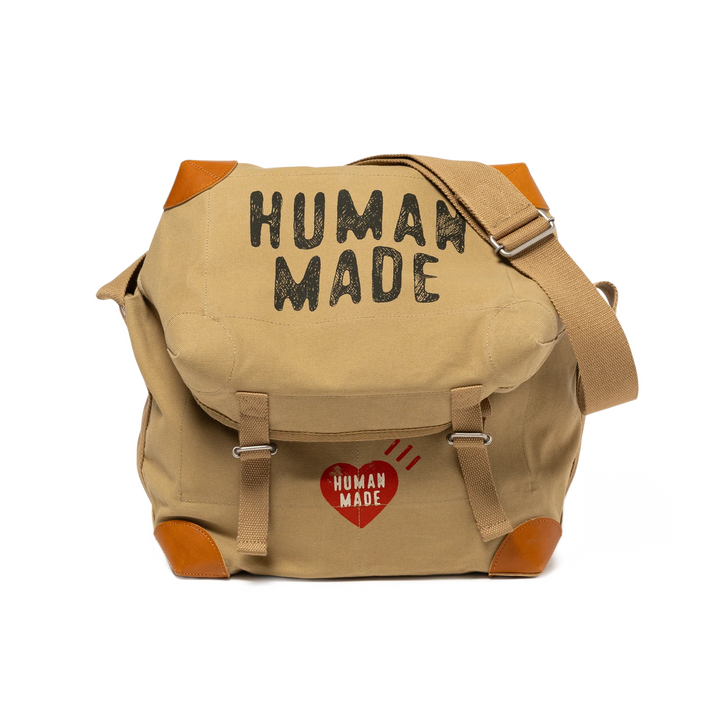 Human Made Canvas Shoulder Bag Brown HM30GD038