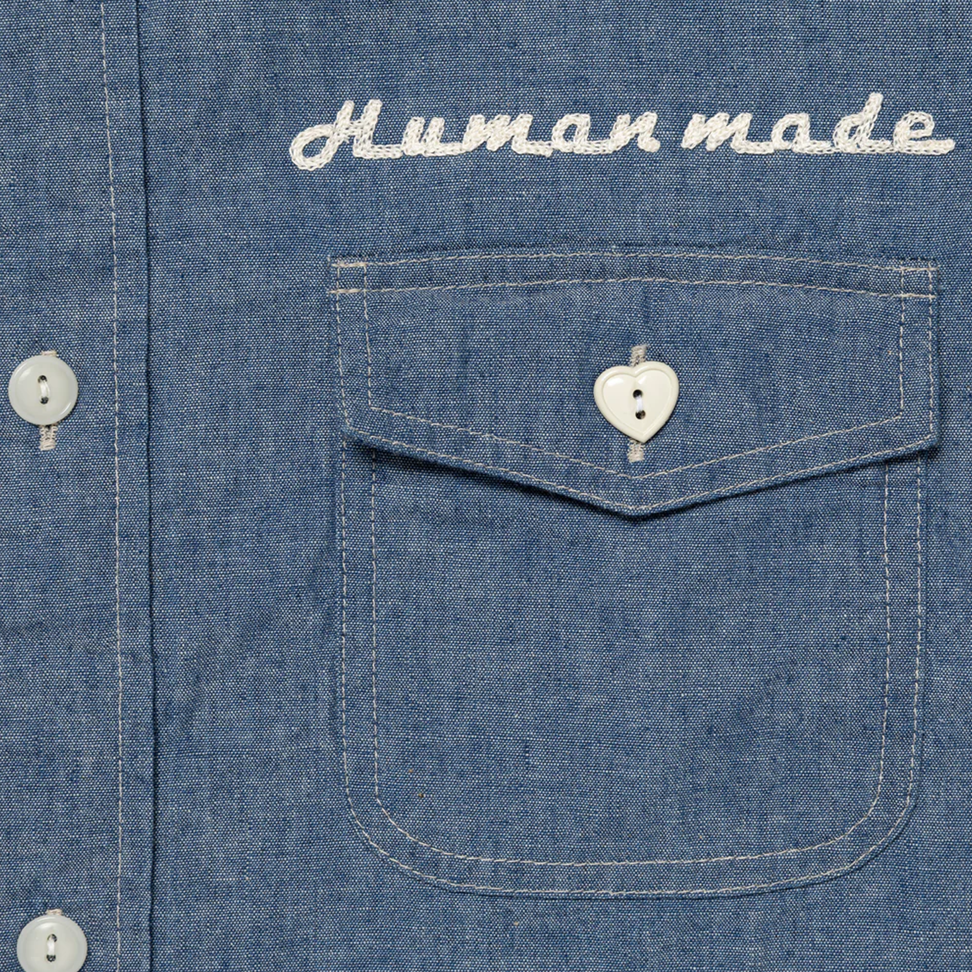 Human Made Chambray Shirt Blue HM30SH003