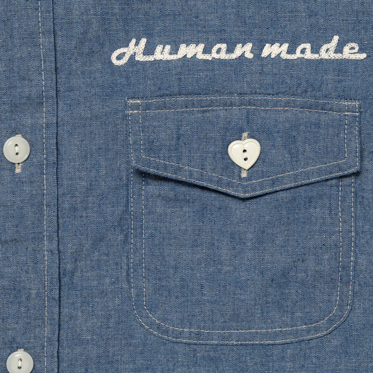 Human Made Chambray Shirt Blue HM30SH003