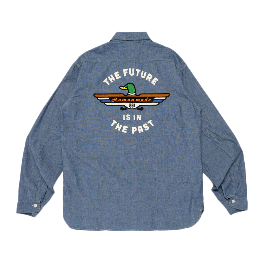 Human Made Chambray Shirt Blue HM30SH003