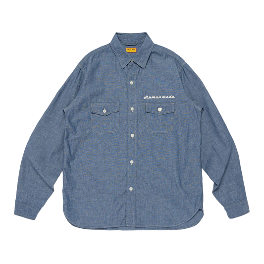 Human Made Chambray Shirt Blue HM30SH003