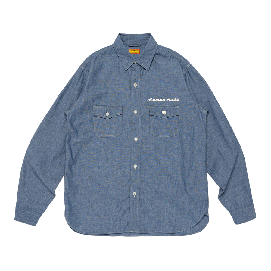 Human Made Chambray Shirt Blue HM30SH003