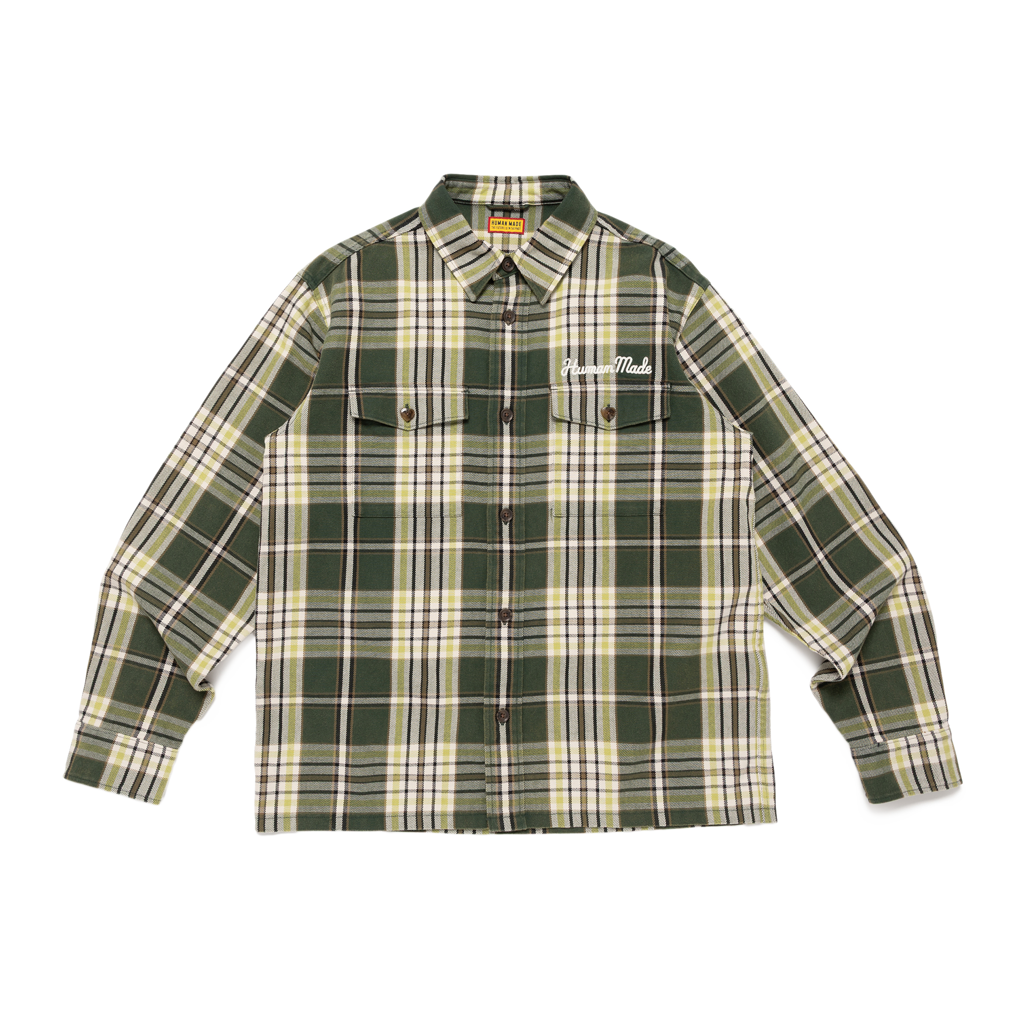 Human Made Check Shirt Green HM31SH004