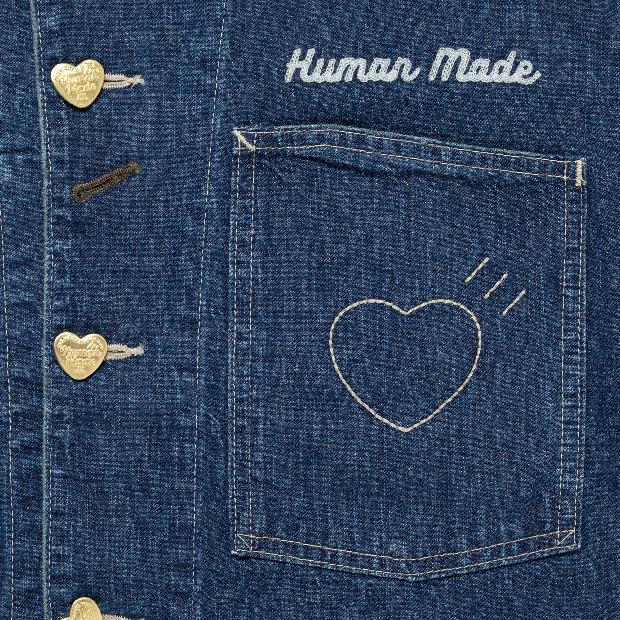 Human Made Denim Coverall Jacket Indigo HM31JK004