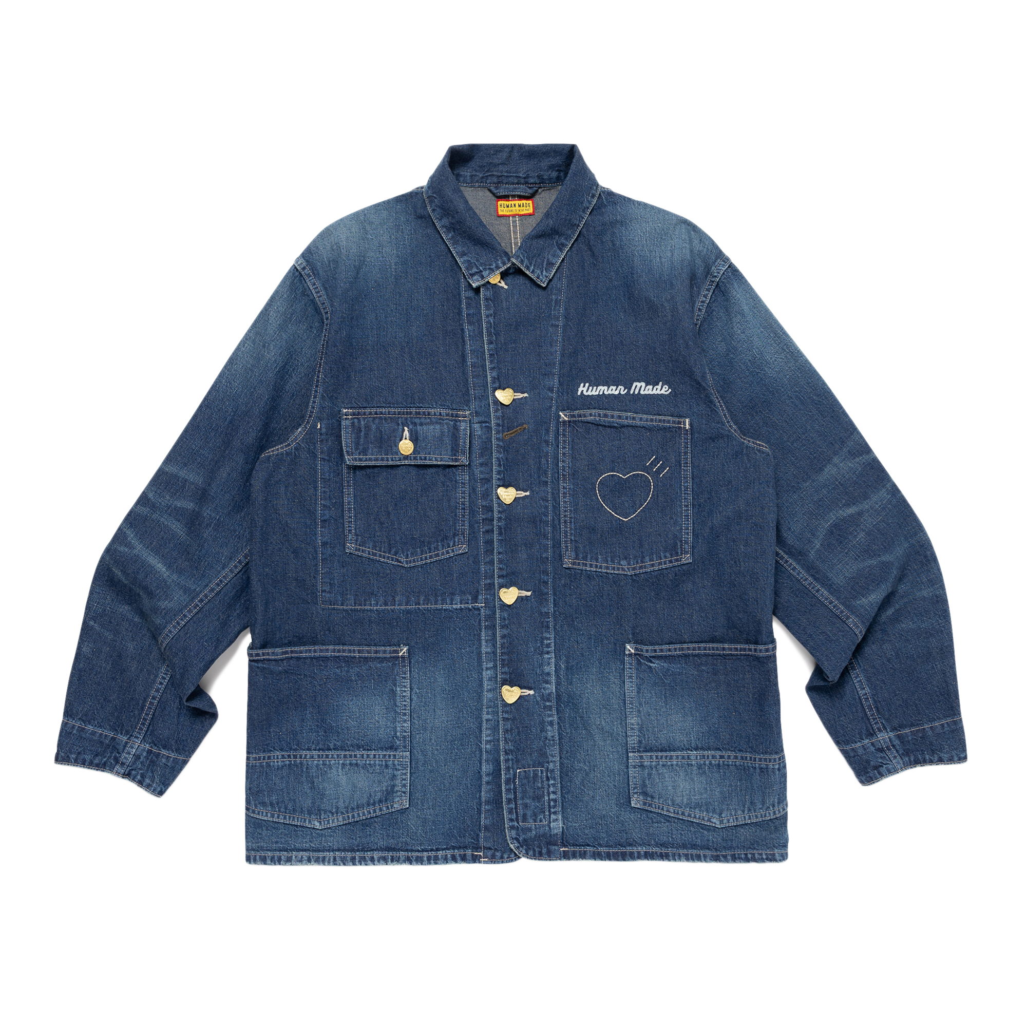 Human Made Denim Coverall Jacket Indigo HM31JK004