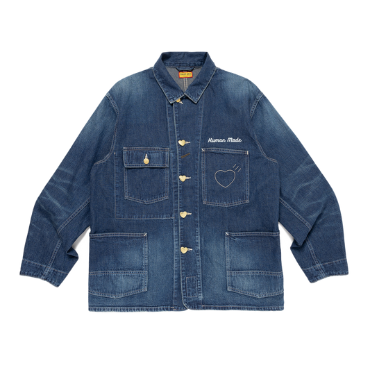 Human Made Denim Coverall Jacket Indigo HM31JK004