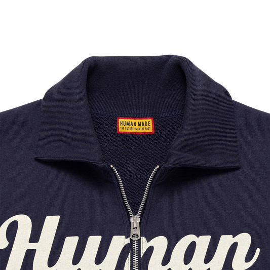 Human Made Half-Zip Sweatshirt Navy HM31CS005