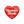 Human Made Heart Rug Small Red HM30GD044