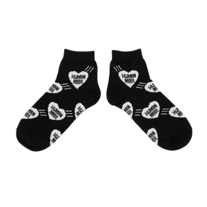 Human Made Heart Short Socks Black HM30GD061