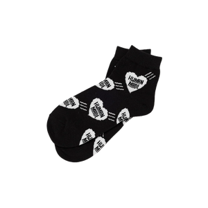 Human Made Heart Short Socks Black HM30GD061