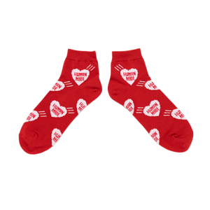 Human Made Heart Short Socks Red HM30GD061