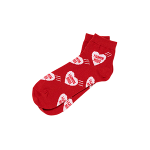 Human Made Heart Short Socks Red HM30GD061