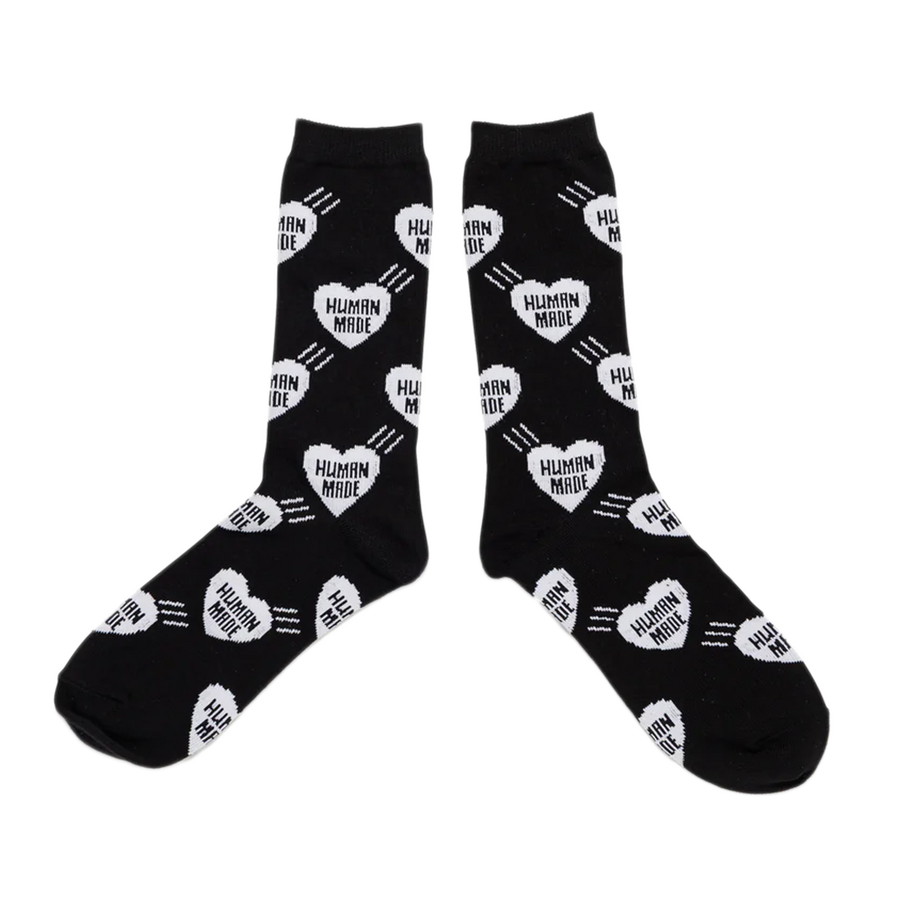 Human Made Heart Socks Black HM30GD060