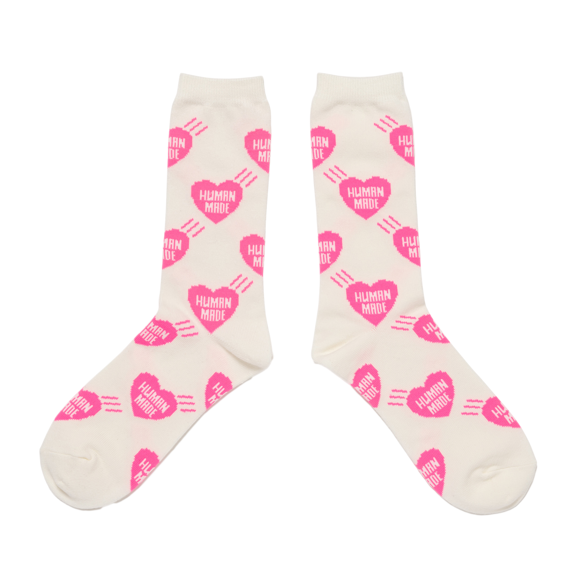 Human Made Heart Socks Pink HM31GD058
