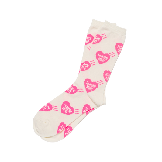 Human Made Heart Socks Pink HM31GD058