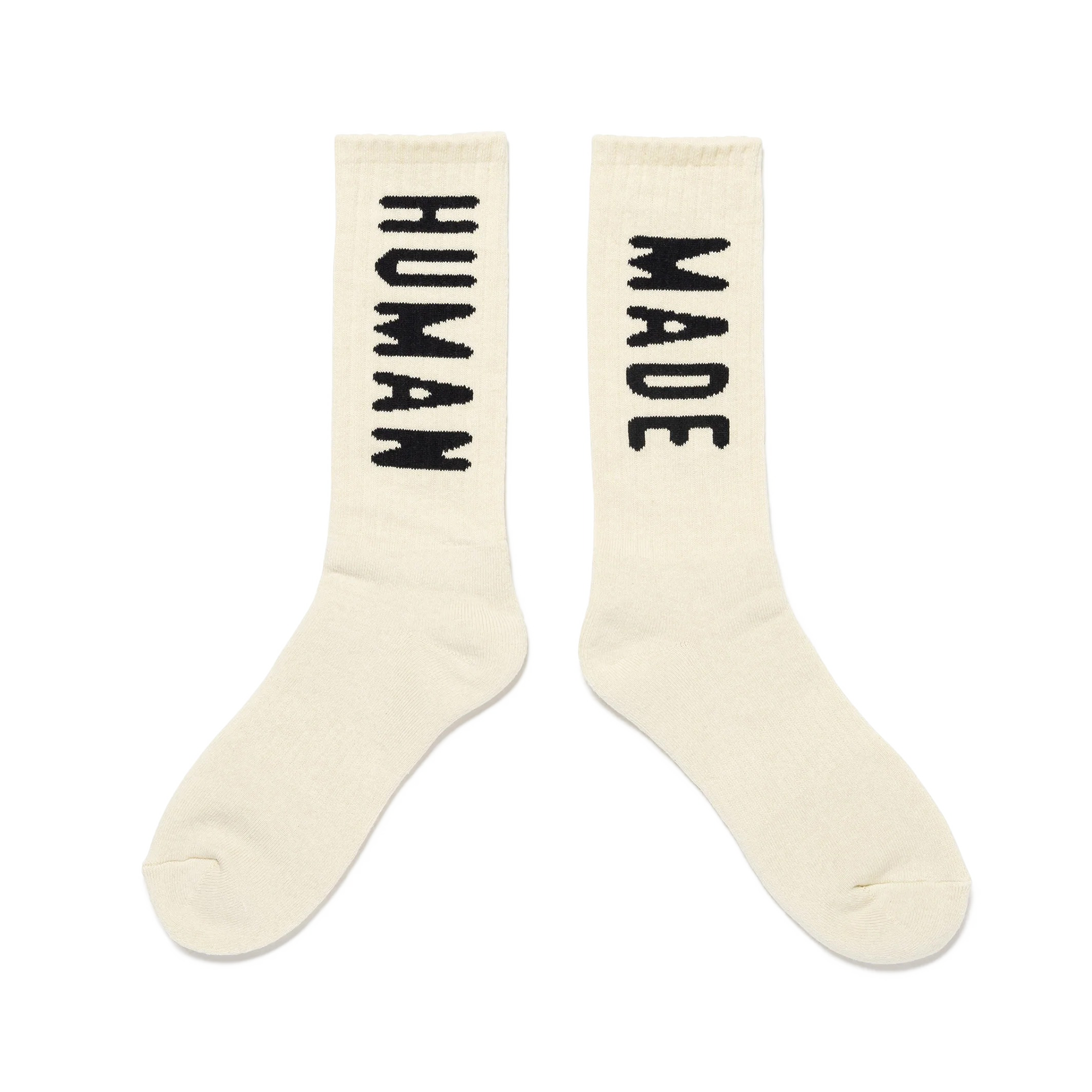Human Made Hm Logo Socks White HM30GD066