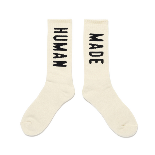 Human Made Hm Logo Socks White HM30GD066