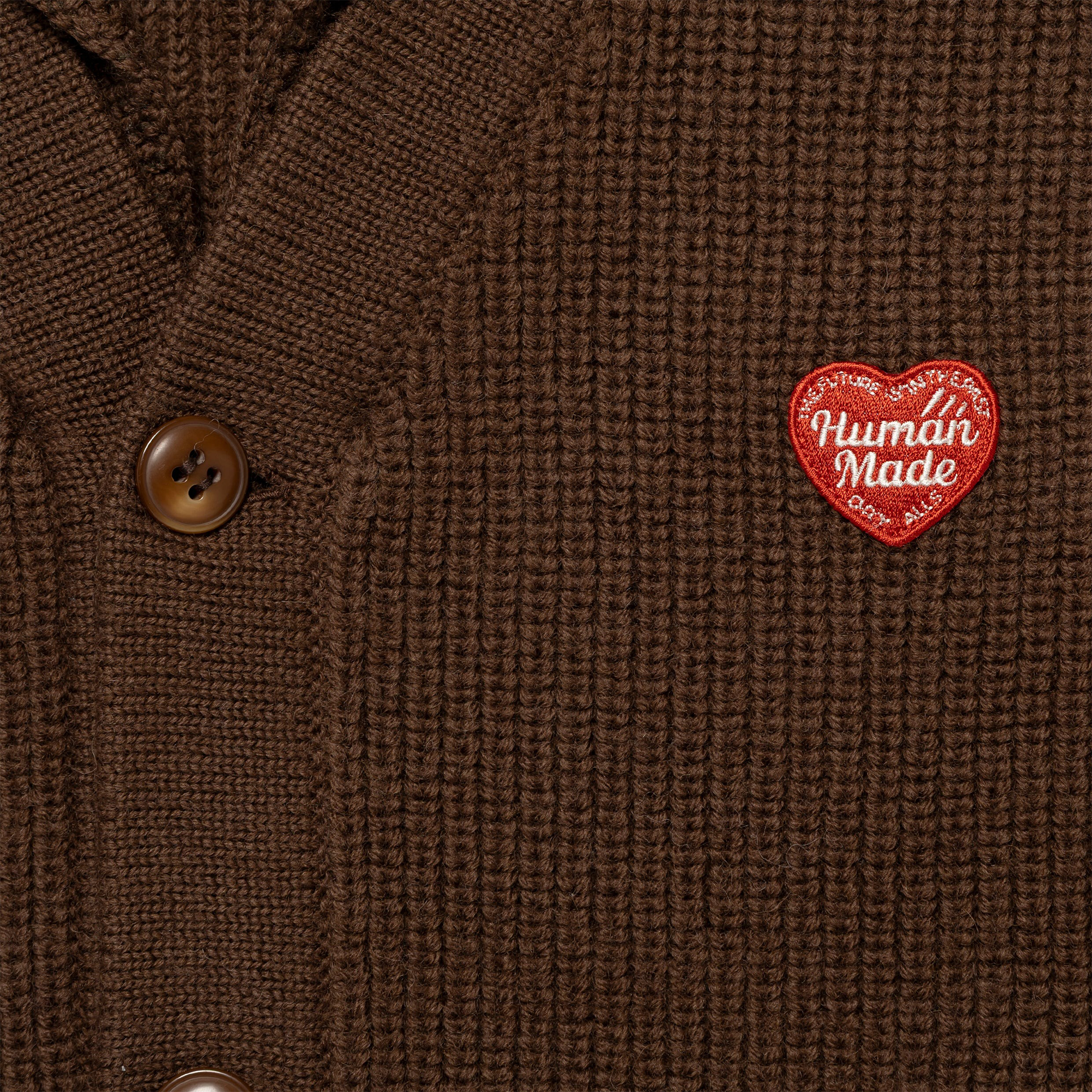 Human Made Knit Cardigan Brown HM30CS004