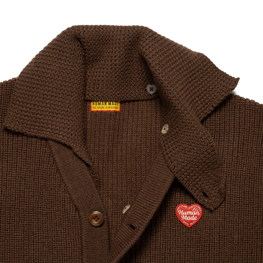 Human Made Knit Cardigan Brown HM30CS004
