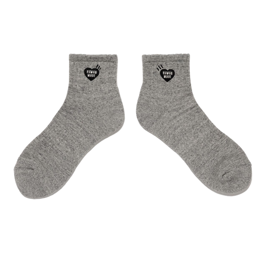 Human Made Pile Short Socks Gray HM31GD061