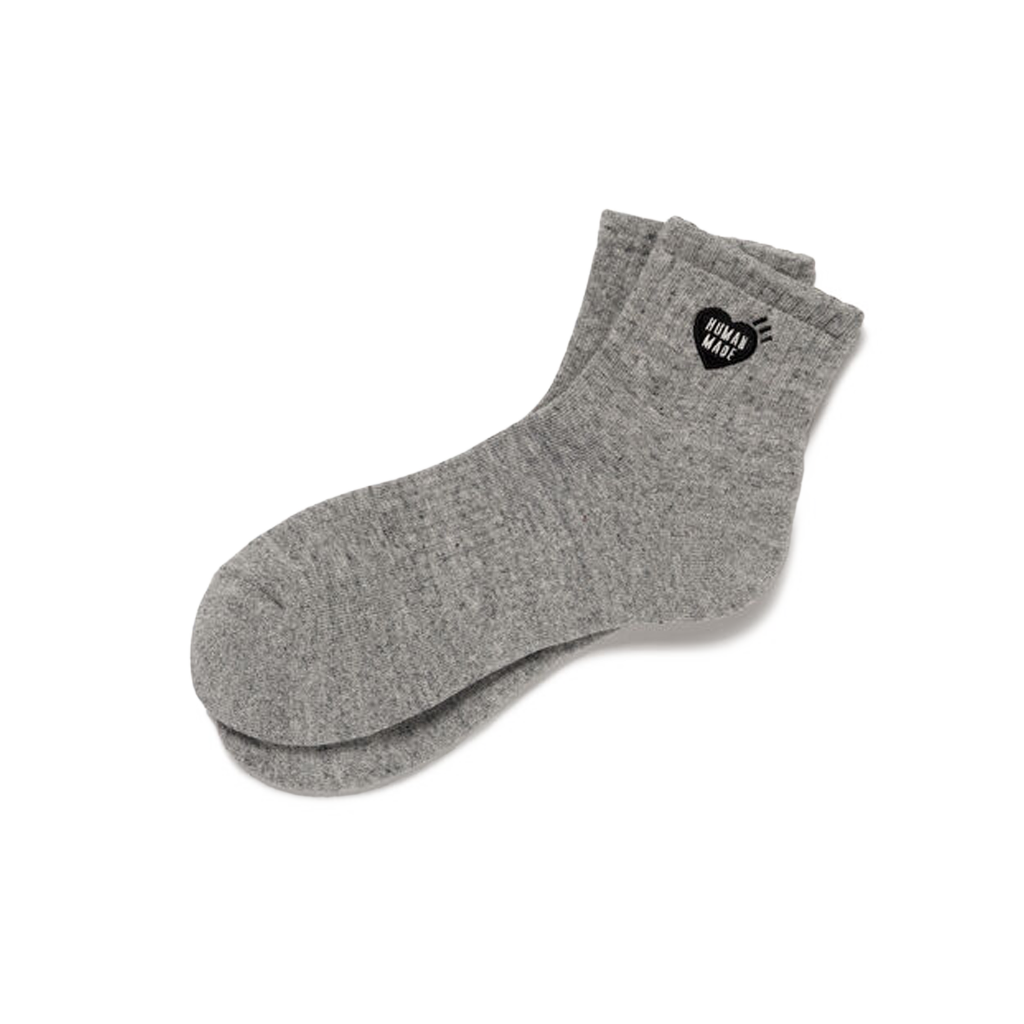 Human Made Pile Short Socks Gray HM31GD061