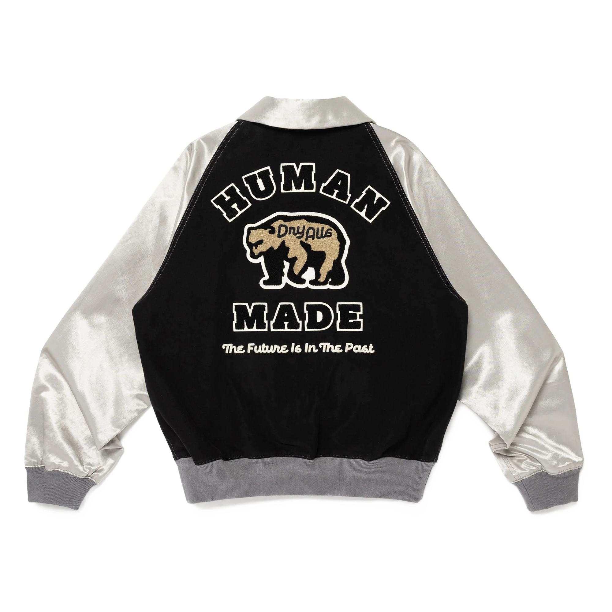 Human Made Satin Varsity Jacket Black HM30JK012