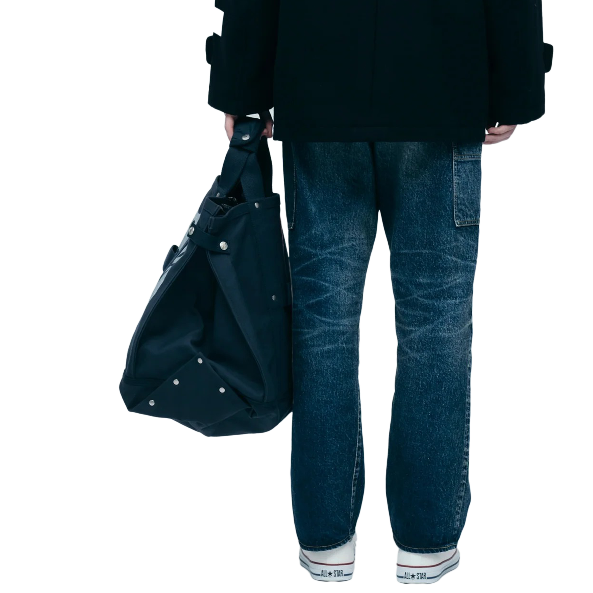 Human Made Tote Bag Large Navy HM30GD062