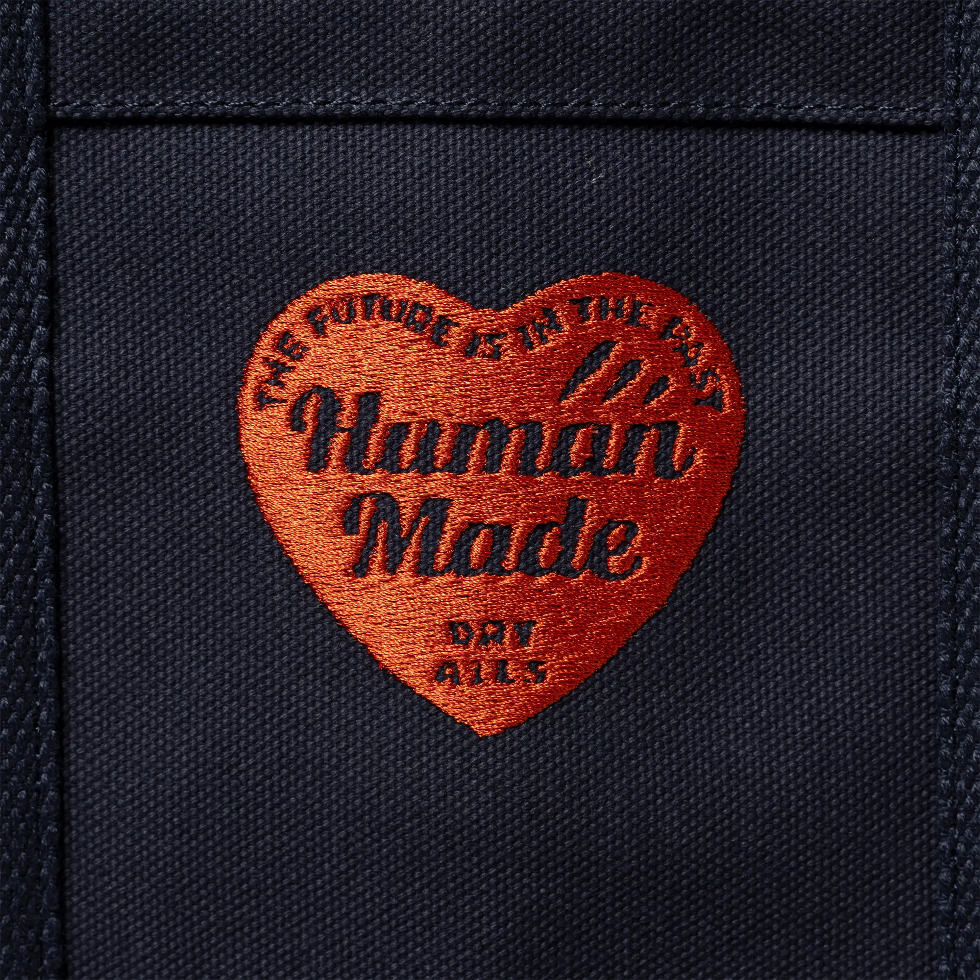 Human Made Tote Bag Large Navy HM30GD062