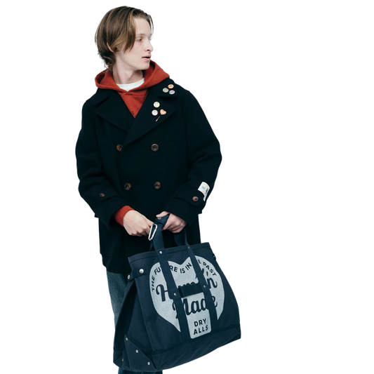 Human Made Tote Bag Large Navy HM30GD062