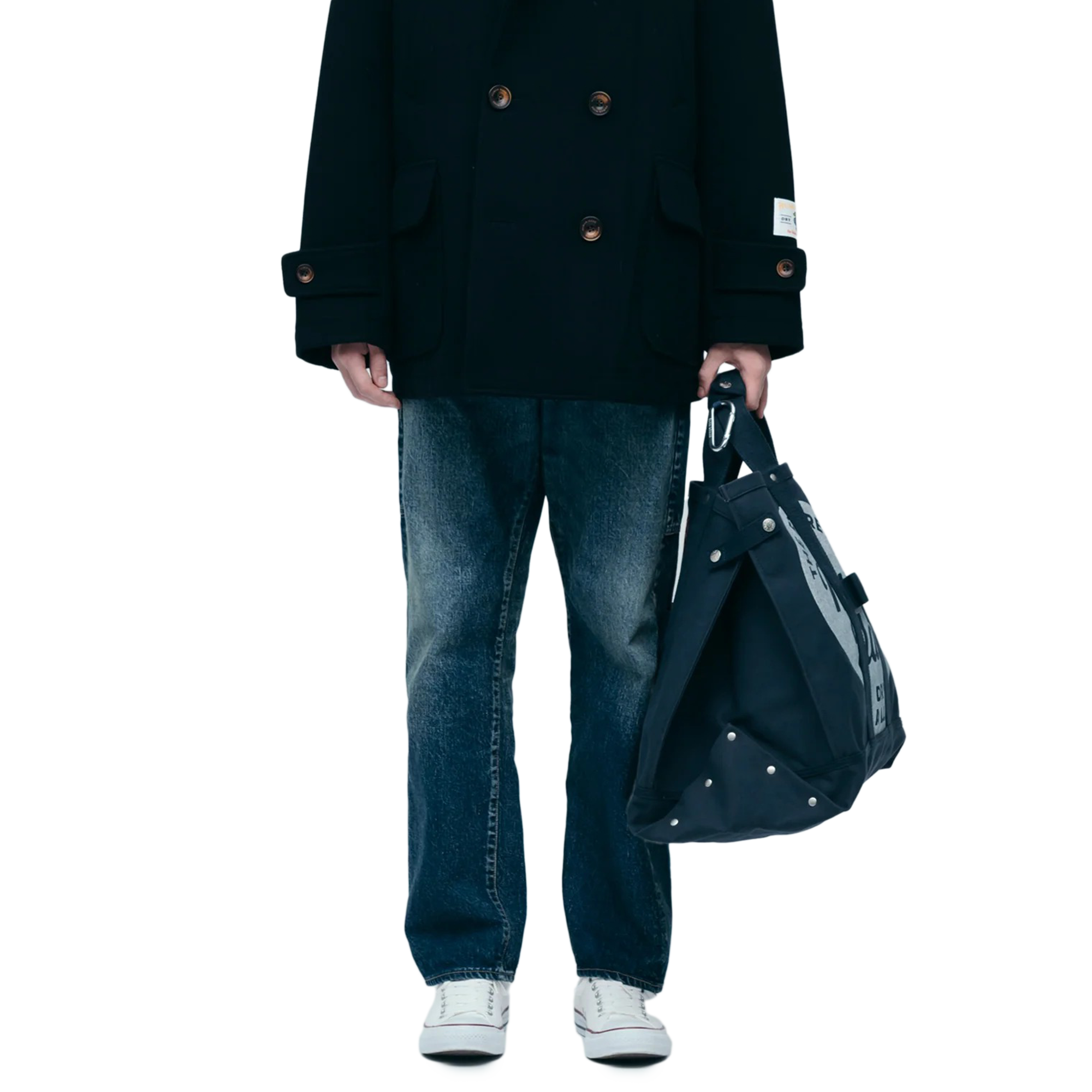 Human Made Tote Bag Large Navy HM30GD062