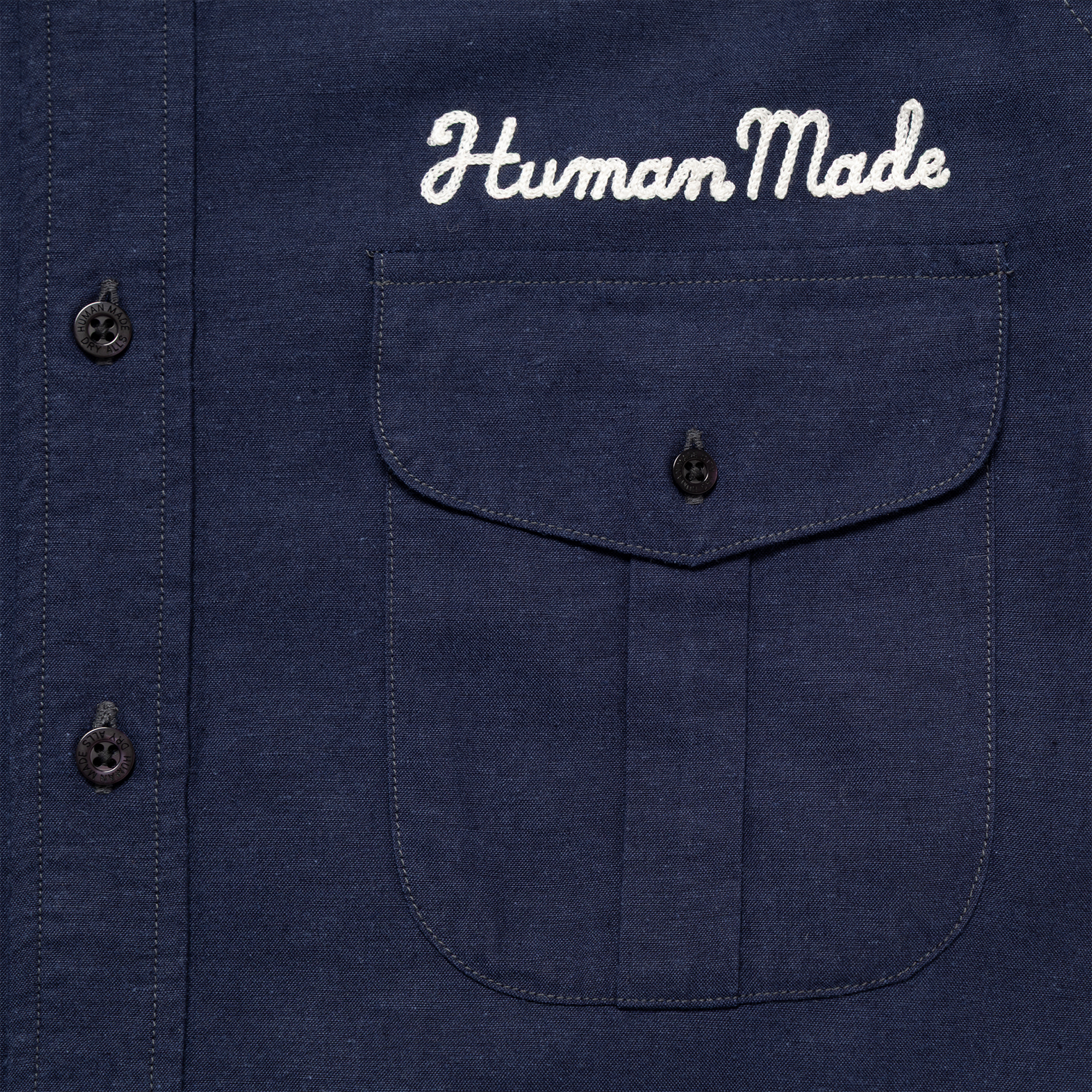 Human Made Work Shirt Navy HM31SH001