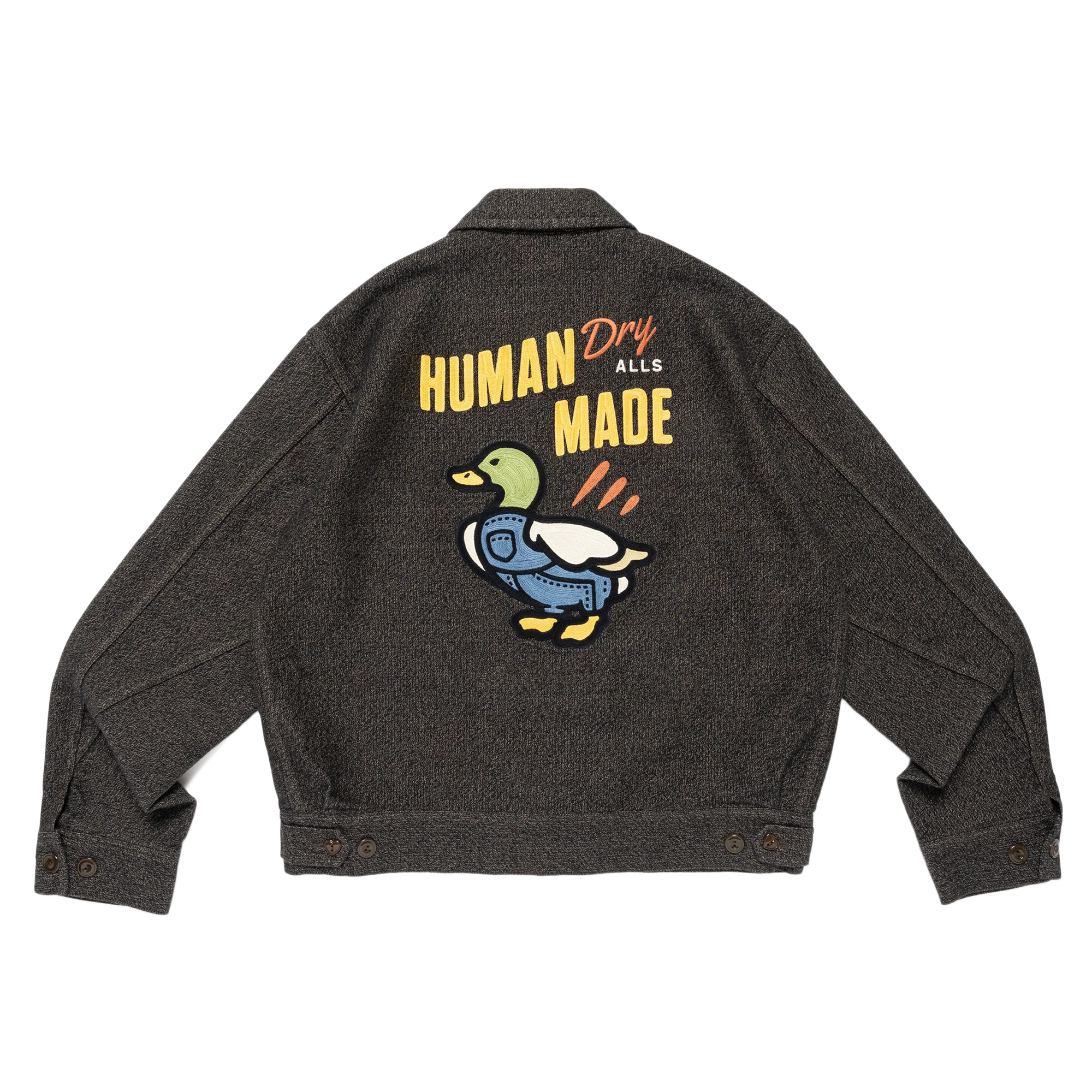 Human Made Zip-Up Work Jacket Gray HM30JK009