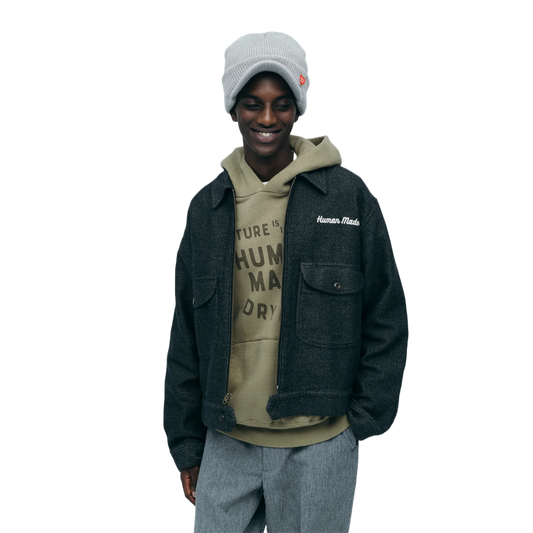 Human Made Zip-Up Work Jacket Gray HM30JK009