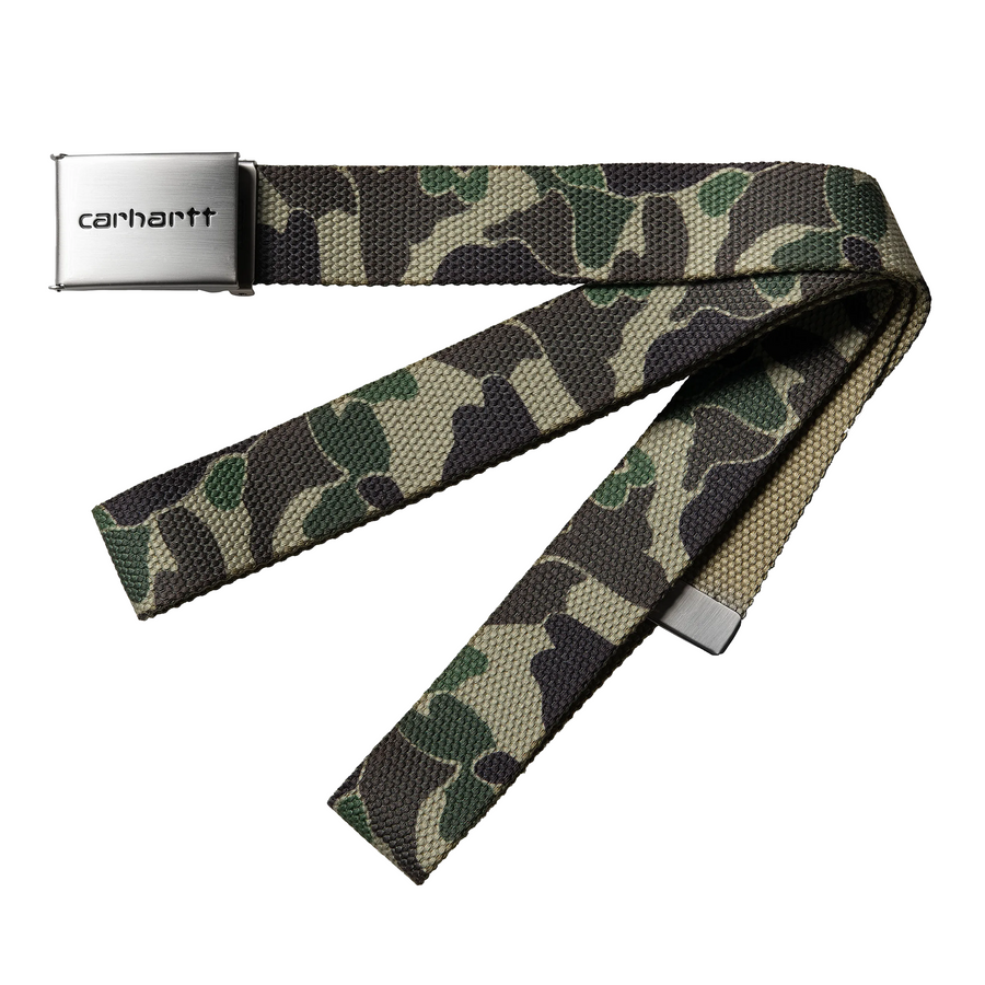 Carhartt WIP Clip Belt Chrome Camo Duck/Green