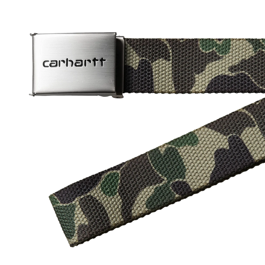 Carhartt WIP Clip Belt Chrome Camo Duck/Green