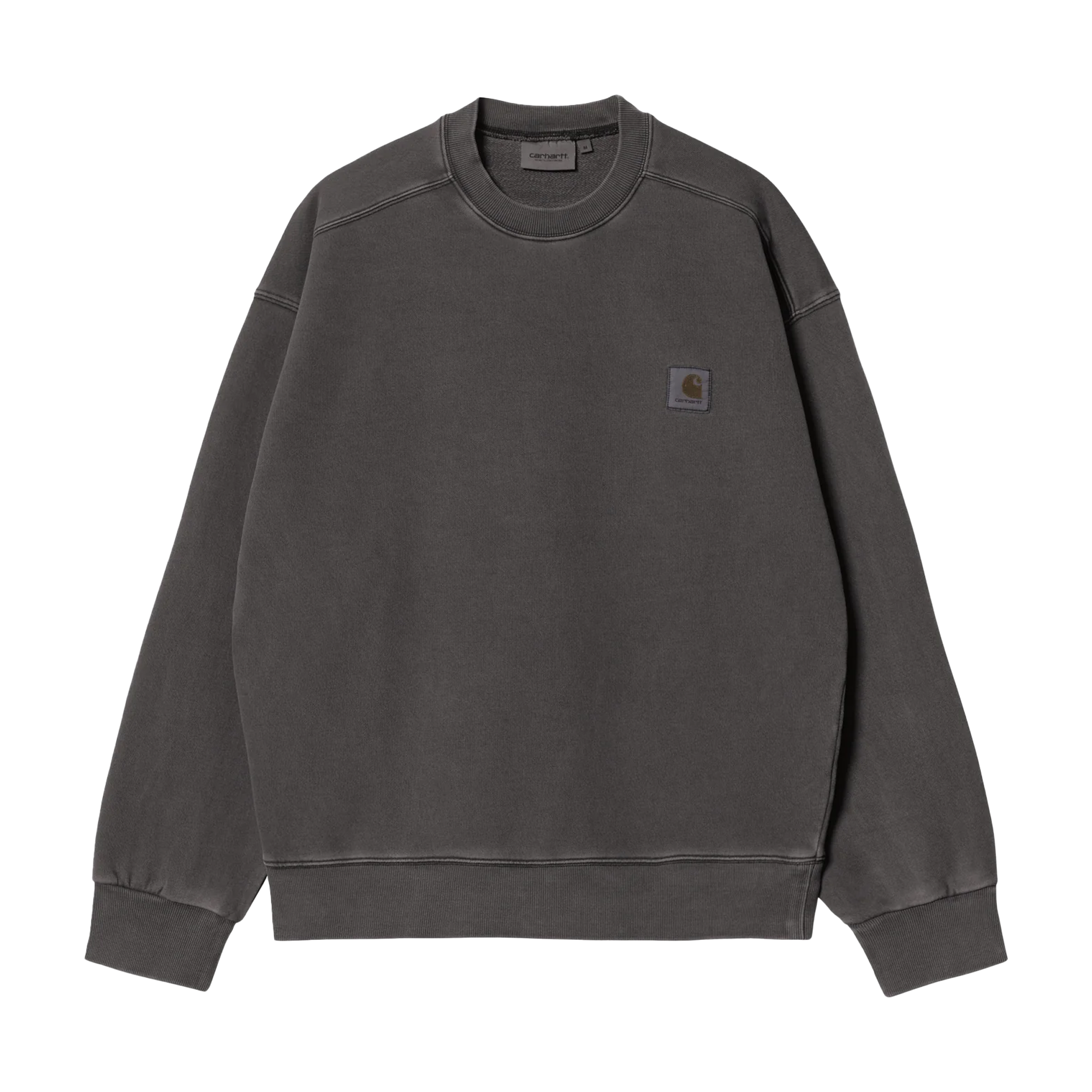 Carhartt WIP Nelson Sweat Charcoal Garment Dyed