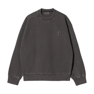 Carhartt WIP Nelson Sweat Charcoal Garment Dyed