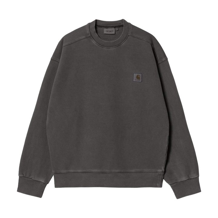 Carhartt WIP Nelson Sweat Charcoal Garment Dyed