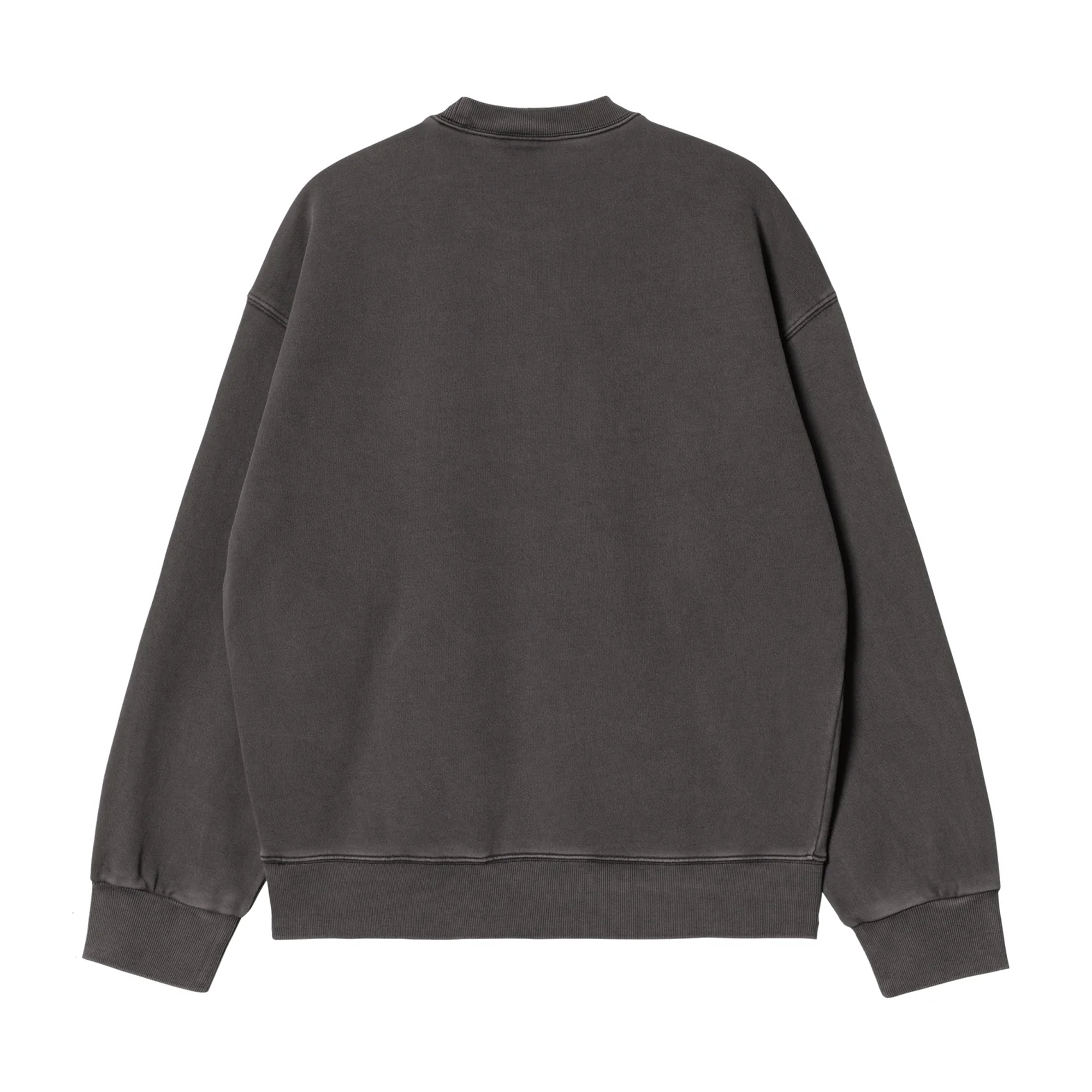 Carhartt WIP Nelson Sweat Charcoal Garment Dyed