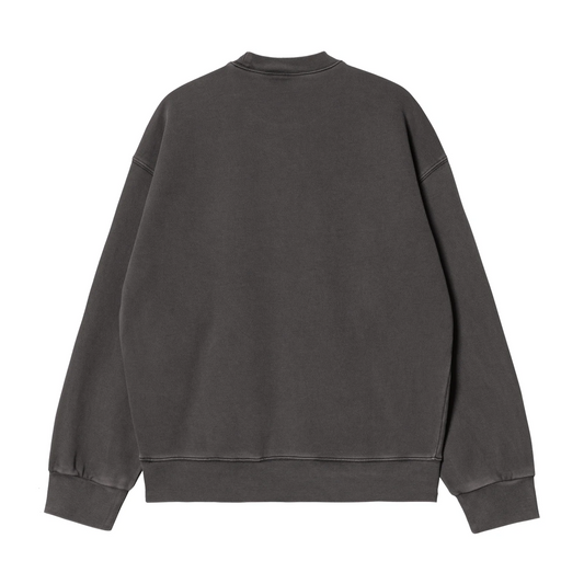 Carhartt WIP Nelson Sweat Charcoal Garment Dyed