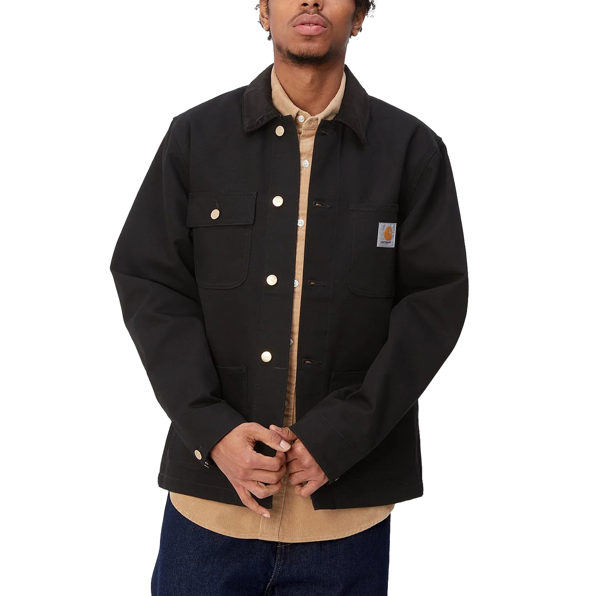 Carhartt WIP Michigan Coat Black Black Aged Canvas