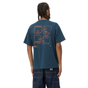 Carhartt WIP S/S Assemble T-Shirt Squid/Brick