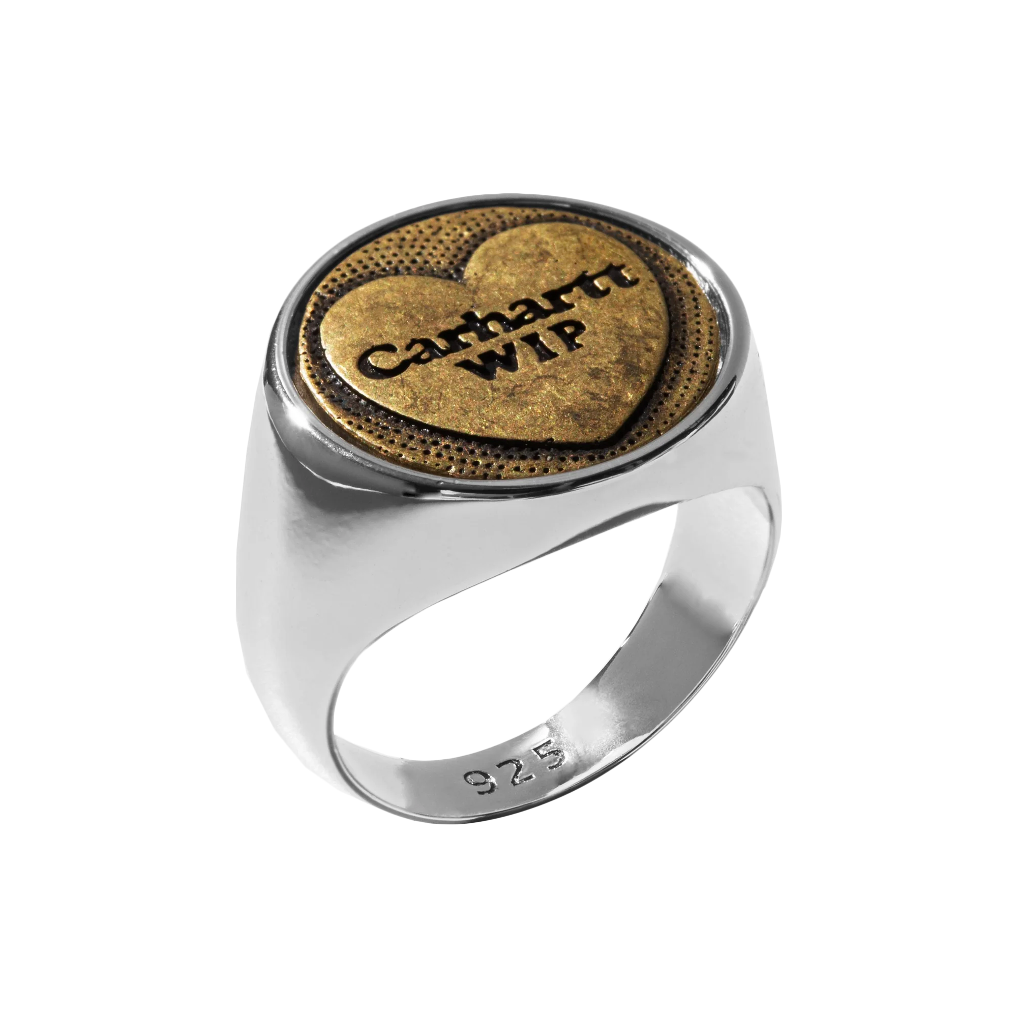 Carhartt WIP Heart Ring Silver Laced