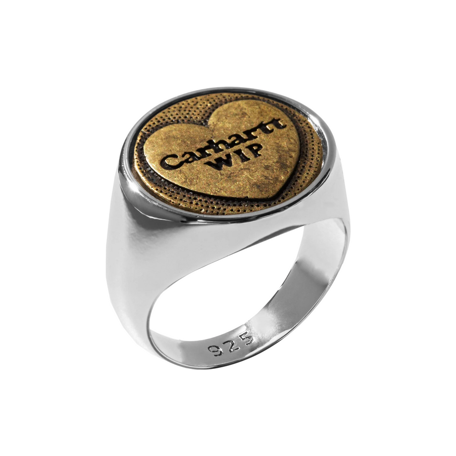 Carhartt WIP Heart Ring Silver