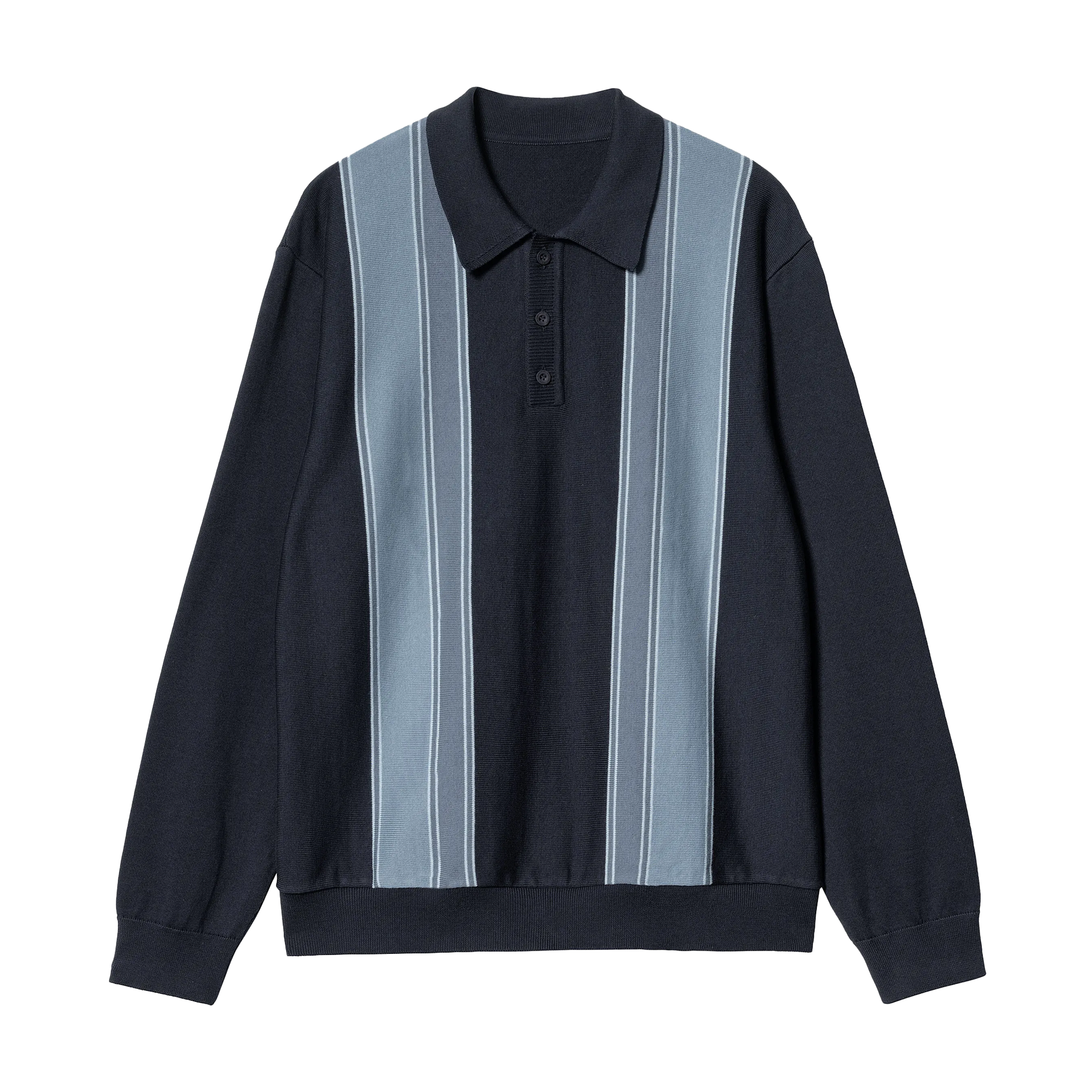 Carhartt WIP Longsleeve Kendricks Polo Dark Navy