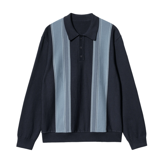 Carhartt WIP Longsleeve Kendricks Polo Dark Navy