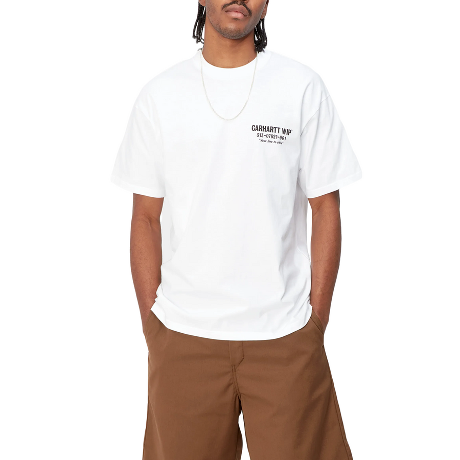 Carhartt WIP S/S Less Troubles T-Shirt White/Black