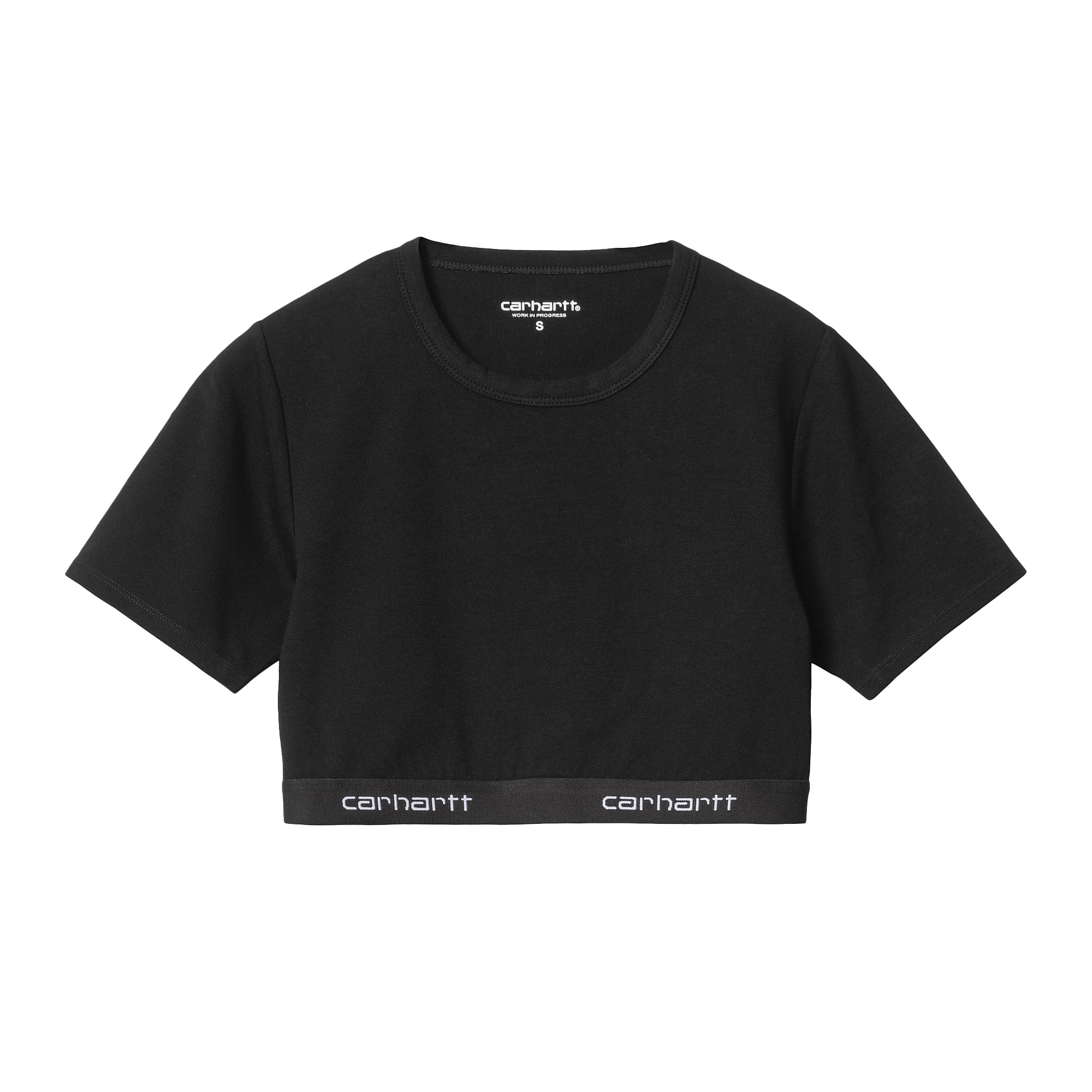 Carhartt WIP Women's Script Crop Top Black