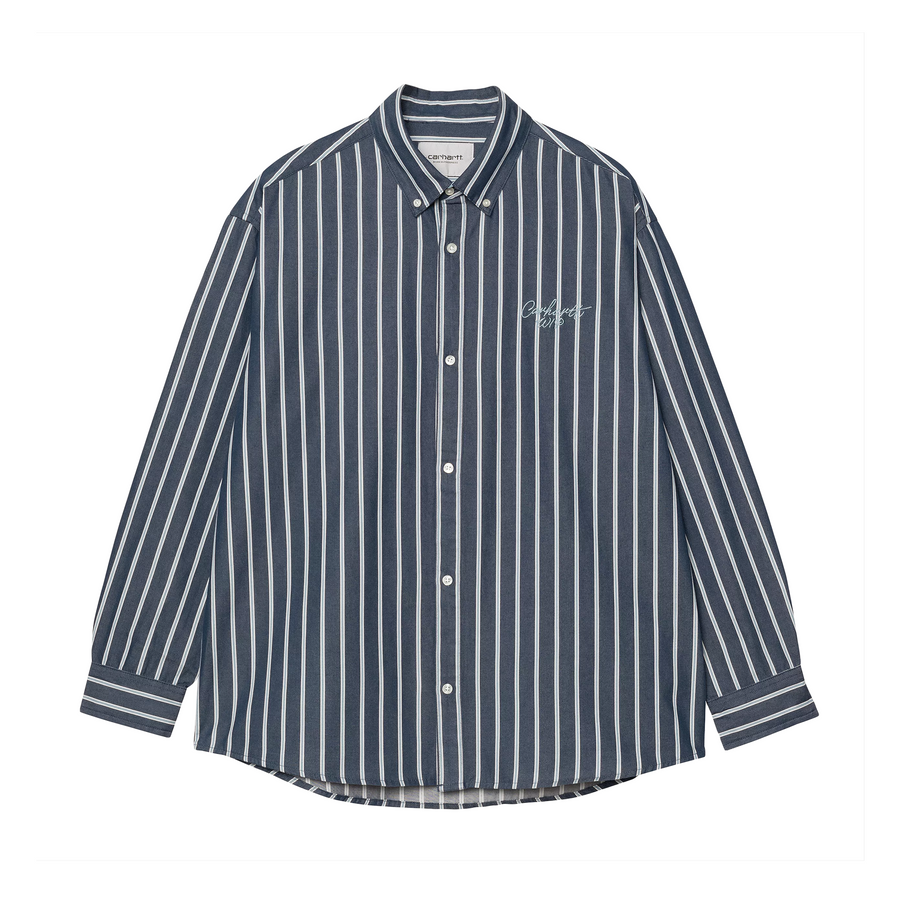 Carhartt WIP L/S Signature Shirt Betz Stripe/Air For